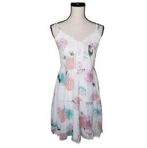 Xhilaration Floral Sleeveless Strappy Summer Dress